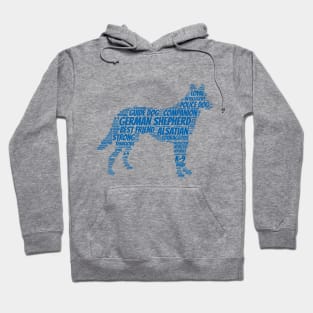 German Shepherd Word Art Design Hoodie